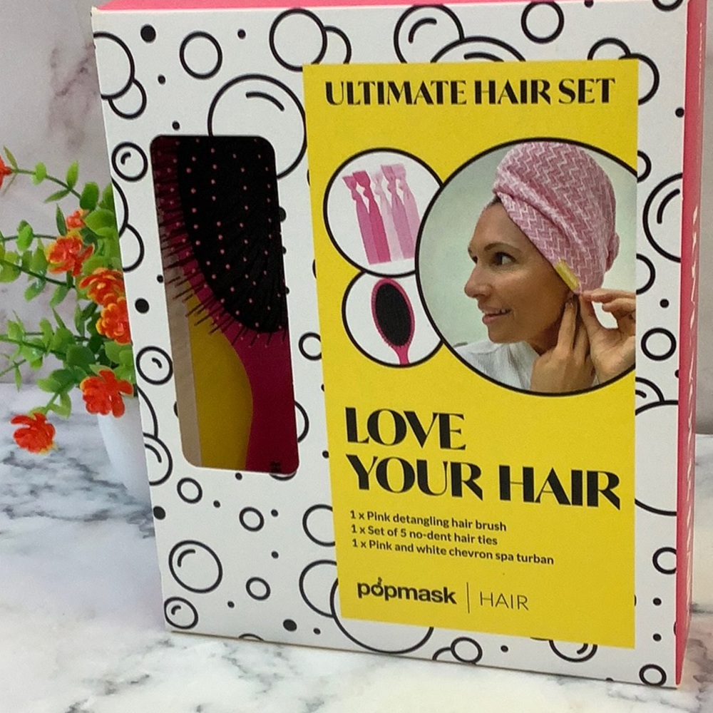 NWT Popmask - Love Your Hair, Ultimate Hair Set in Pink